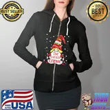 Funny sarcastic Gnome Family Matching Christmas T-Shirt Full Zip Hooded