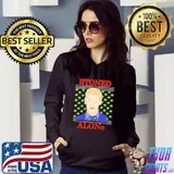 Funny Stoned Alone Weed Home Alone Christmas Unisex T-Shirt