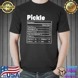 Funny Thanksgiving Food Pickle Nutritional Facts T-Shirt Unisex