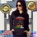 Funny this Is My Christmas Pajama Newfoundland Dog Xmas Tree T-shirt