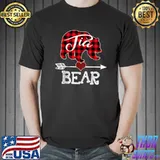 Funny Tia Bear Christmas Pajama Red Plaid Buffalo Family T Shirt