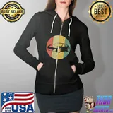 Funny vintage Car Retro Automobile Automotive Silhouette 80s 90s T-Shirt Full Zip Hooded