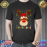 Funny Xmas Lighting Santa Reindeer 7th Grade Crew Christmas T Shirt Unisex