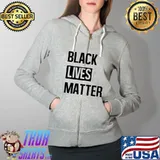 George Floyd Black Lives Matter Shirt Full Zip Hooded