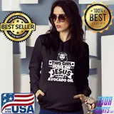 Girl runs on Jesus and Avocado oil T-Shirt