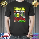 Guacin' Around The Xmas Tree Christmas Santa Avocado Vegan T-Shirt Unisex