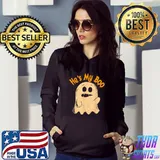 He’s My Boo Ghost Halloween Costume Matching Couples T Shirt