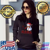 I Love Being A Mama Snowman Christmas Family Matching T Shirt