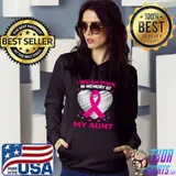 I Wear Pink In Memory Of My Aunt Breast Cancer T-Shirt