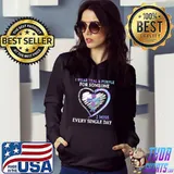 I Wear Teal And Purple For Someone I Miss Every Single Day Heart Shirt