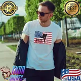 Ice Hockey USA American Flag 2022 Player T-Shirt Unisex