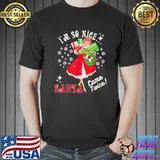 I’m So Nice Good Santa Came Twice Naughty Joke Meme Retro T-Shirt Unisex