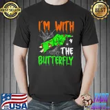 I’m With The Butterfly Halloween Costume For Women Men T Shirt Unisex