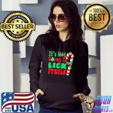 It’s Not Going To Lick Itself Candy Cane Christmas Holiday T-Shirt