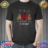 It’s The Most Wonderful Time Of The Year Leopard Xmas Tree T Shirt Unisex