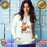 Kawaii Fox Eating Ramen Ramen Bowl T-shirt