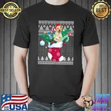 Labrador In Sock Funny Christmas Ugly Pajama Xmas Santa Dog T-s Unisex