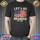 Let's Go Brandon Tee Conservative Anti Liberal US Flag T-Shirt