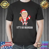 Let’s Go Branden Christmas Santa Claus Trump T-Shirt Unisex