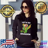 Lets Go Brandon Christmas Santa Riding Dragon T-Shirt