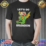Lets Go Brandon Christmas Santa Riding Dragon T-Shirt Unisex