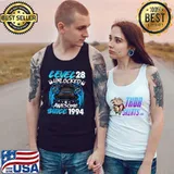 Level 28 Unlocked Awesome Since 1994 28th Birthday Gaming T Shirt Tank Top