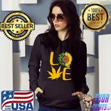 Love Cannabis Sunflower Shirts