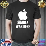 Luis Saurez Was Here Bite Apple Logo Parody World Cup T Shirt