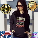 Mens Bubba Man Myth Legend for Men Funny Fathers Day Bubba T-Shirt