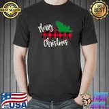 Merry Christmas Buffalo Truck Tree Red Plaid Men Women T-Shirt Unisex