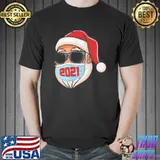 merry Christmas Santa 2021 Face MAsk Shirt Unisex