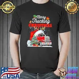 Merry Truckin Christmas Trucker Shirt