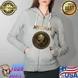 Mycenae Ancient Bronze Age Mycenean Civilization Premium T-Shirt Full Zip Hooded
