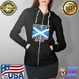 Never Underestimate The Power Of A Stubborn Scotland Flag Shirt Full Zip Hooded