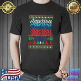Nice american USA Freedom Political Protest Christmas Sweater T-s Unisex