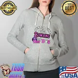 Nice Bowlers Love Dogs Just a Girl Who Loves Bowling and Her dog T- Full Zip Hooded
