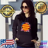 Nice catalunya American Flag Catalunya Flag Inside Torn American Premium T-Shirt