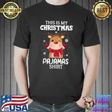 Nice Christmas Reindeer shirt Xmas This Is My Christmas Pajama T-Shirt