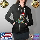 Nice dachshund Light Christmas Shirt Full Zip Hooded