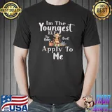Nice Funny I'm The Youngest Elf Family Matching Funny Christmas T-Shirt