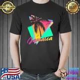 Nice Jamaica Holiday Coconut Trees And Seagulls Vintage Shirt Unisex