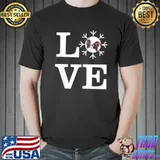 Nice love Snowflake Dog Papillon Shirt