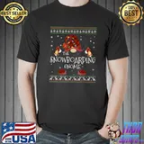Nice mb Snowboarding Gnome Buffalo Plaid Christmas Light Ugly Sty T Shirt