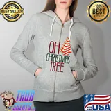 Nice Oh Christmas Tree Science Christmas Chemist Tree T-Shirt Full Zip Hooded