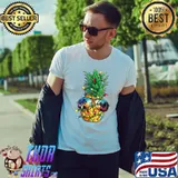 Nice Pineapple Christmas Tree Lights Xmas Boys Men Sunglasses T- Unisex