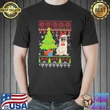 Nice Premium Pug Santa Ugly Merry Christmas Tree Shirt