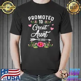 Nice promoted to Great Aunt Est 2022 Costume Cute T-Shirt Unisex