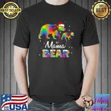Nice Santa Bear Mama Christmas shirt