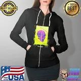 Nice Skull Splat I Relydetroit Full Zip Hooded