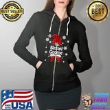 Nice the Blessed Gnome Buffalo Plaid Christmas Family Matching Pajama T-Shirt Full Zip Hooded